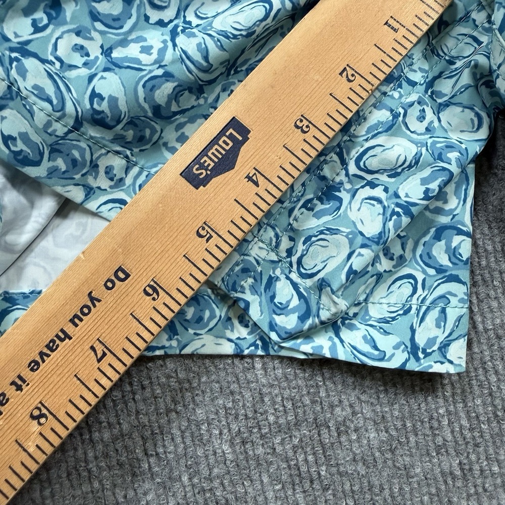 Southern Tide Oyster Print Swim Trunks Men's XL Blue Coconut Fiber Board Shorts - Picture 6 of 8